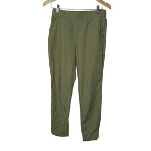 Tommy Bahama Golf Pants Khaki Women's Size M Elastic Waist Pockets Ankle Zip
